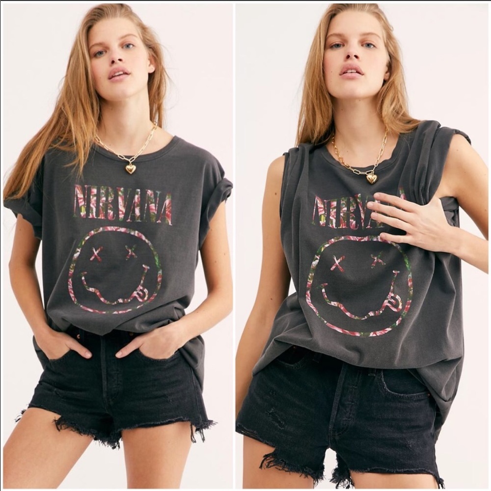 NIRVANA Flowers Tunic Free People X Live Nation🌸
